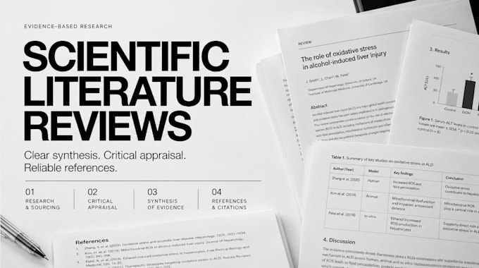 conduct scientific research and write evidence based reports