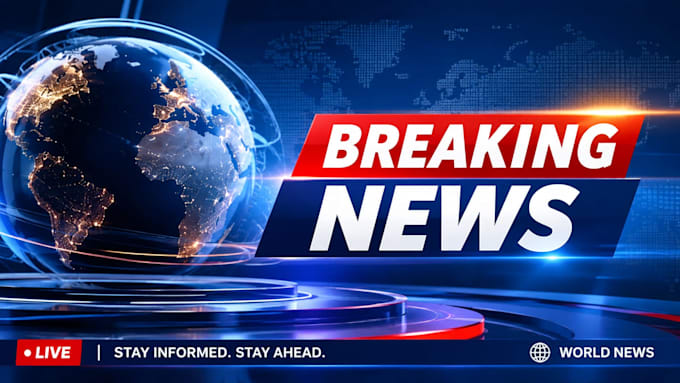 create a professional breaking news intro and broadcast opener