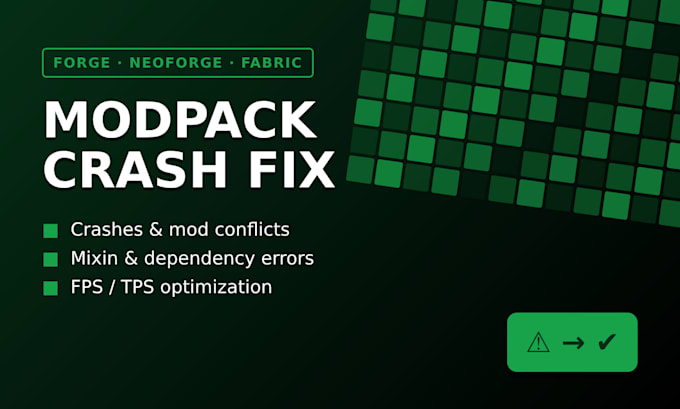 fix minecraft modpack crashes, conflicts and lag for forge, neoforge, fabric