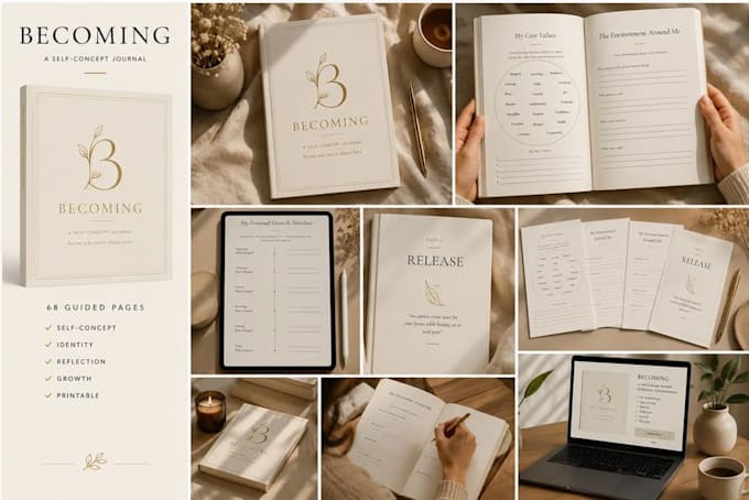 design journal planner custom digital journal planner