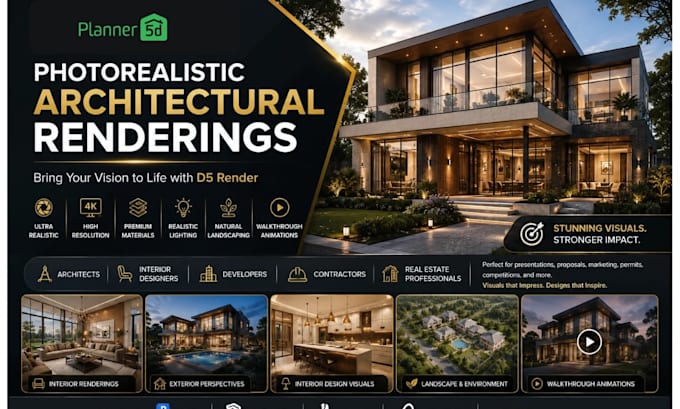 create 2d and 3d floor plans and home designs using planner 5d