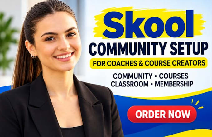 set up your skool community course classroom and membership structure