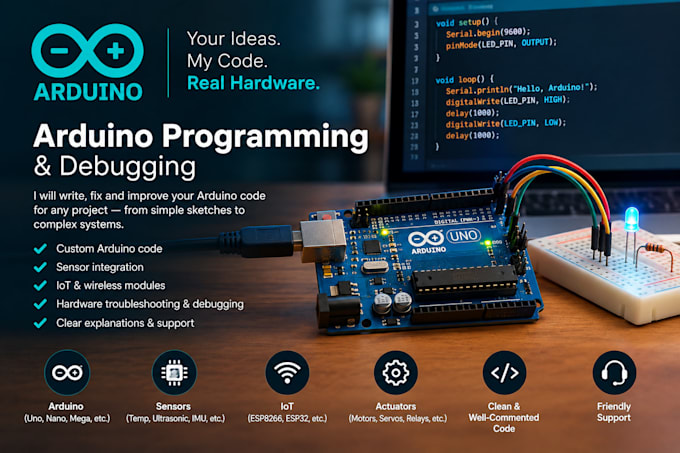arduino programming and debugging