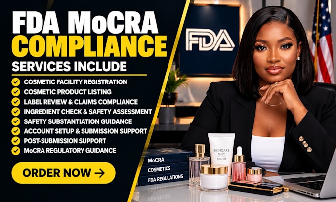 handle fda cosmetic registration, facility registration and product listing