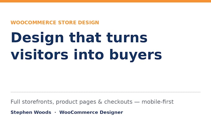 design a professional woocommerce store that builds trust