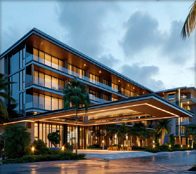 refurbish hostel, restaurant, office,retailer store exterior,interior rendering