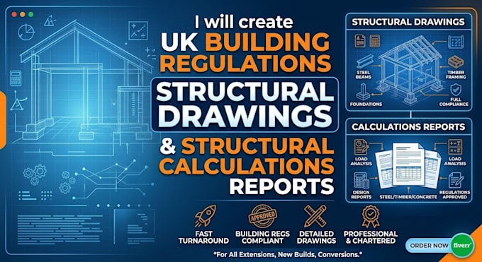 do UK building regulations structural drawings, structural calculations report