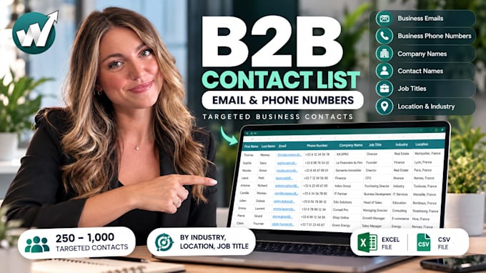 build a targeted b2b email and phone list