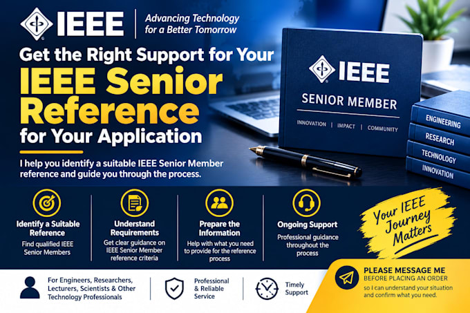 help you get ieee senior references for your application