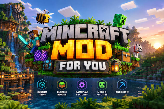 create custom minecraft mods for you