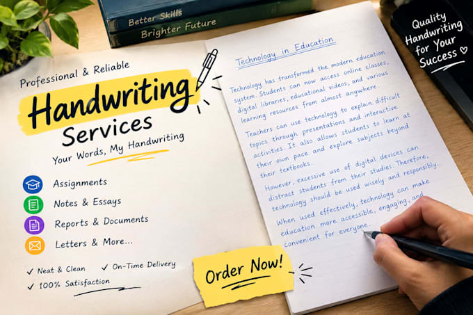 write anything with my beautiful handwriting