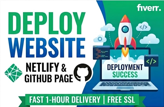 deploy HTML, CSS, javascript website or app on netlify and github pages