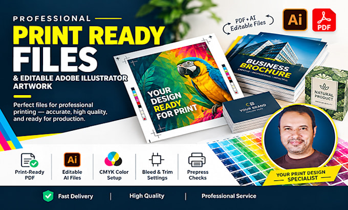 prepare professional print ready files