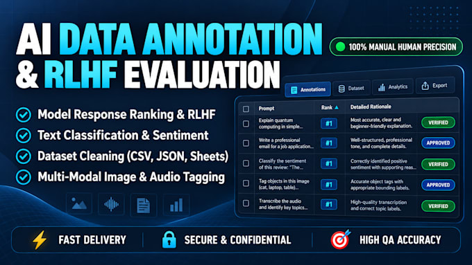 perform precise text annotation, rlhf, and ai content review