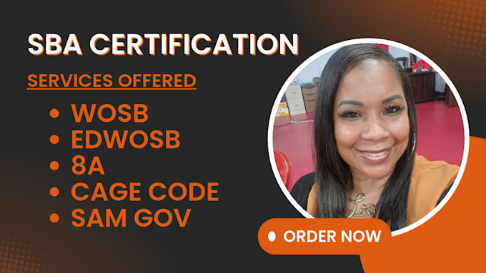 assist with samgov registration sba certifications cage code