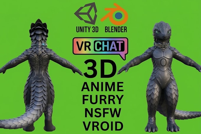 create custom vrchat avatars and 3d models