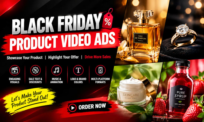 create a black friday product video ad