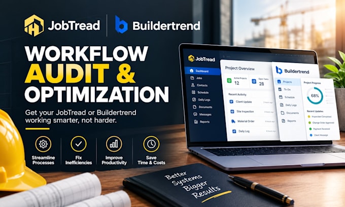 audit, optimize your jobtread or buildertrend workflows