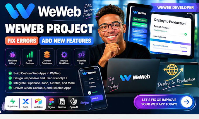 convert your figma design into a responsive weweb web app
