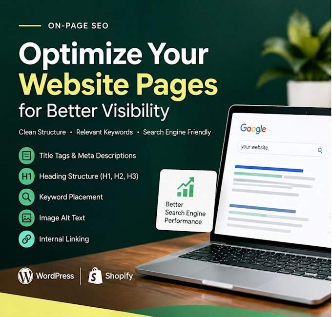 optimize your website pages with on page SEO