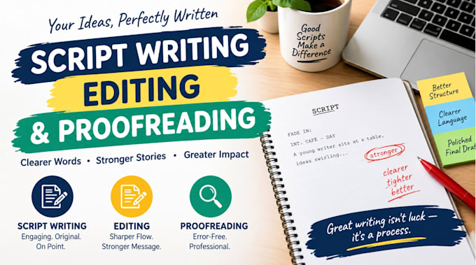 edit, proofread and format screenplay