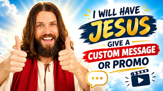 have jesus give a custom message or promo