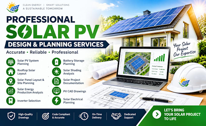 design solar pv systems, layouts, and permit plans rooftop solar