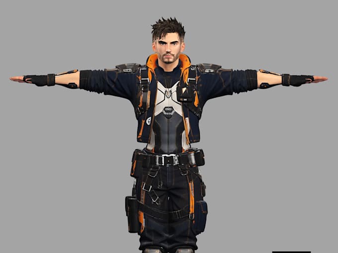 do 3d character modeling and 3d rigging