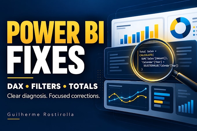 fix one power bi dax measure and its report visual
