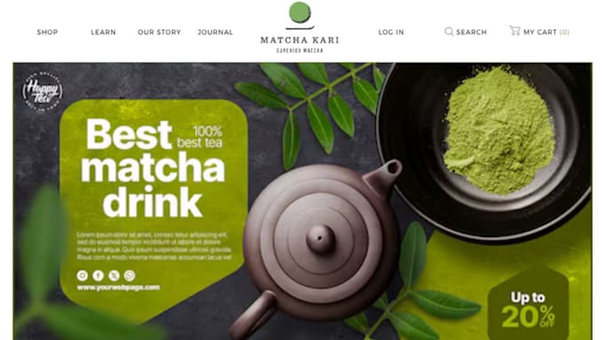 design profitable matcha website tea shopify store coffee store matcha store