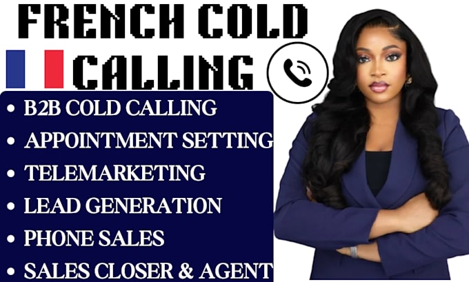 french b2b b2c cold calling appointment setter phone sales representative