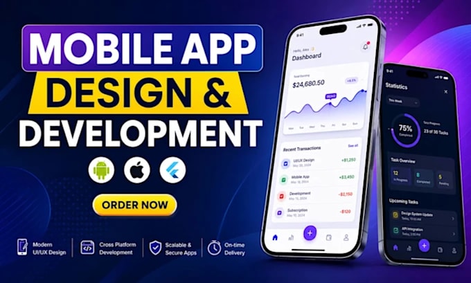 be your flutter mobile ios app ui ux developer, react native figma prototype