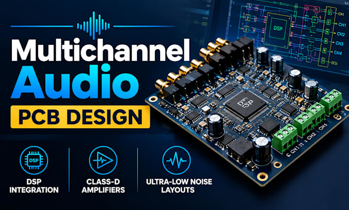 design custom audio mixer and dsp pcbs