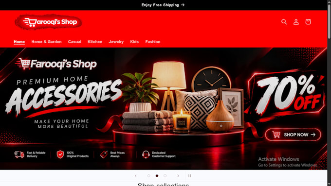 customize and build your store