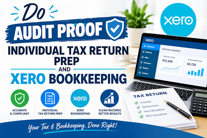 do audit proof individual tax return prep and xero bookkeeping