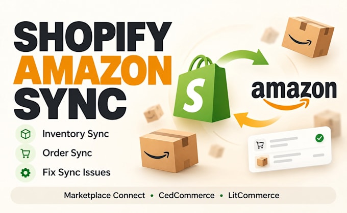 connect shopify amazon inventsync with marketplace connectory and orders