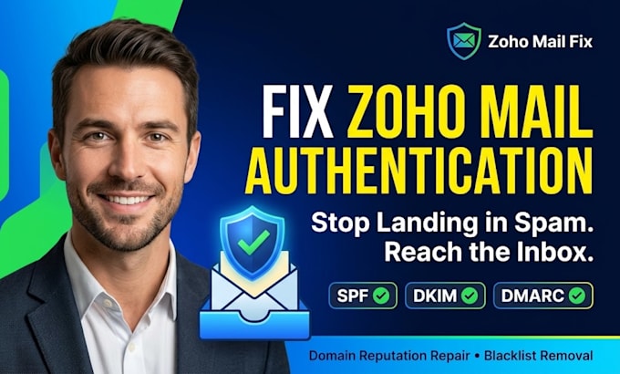 fix zoho mail authentication and domain reputation issues