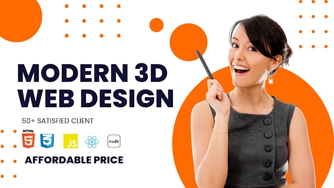 3d modern web design