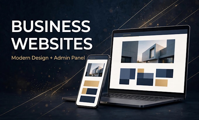 build a professional business website with admin panel