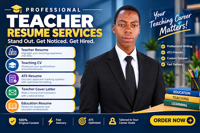 write professional teacher and academic resume