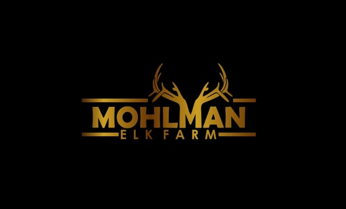 design hunt bull mohlman elk farm logo
