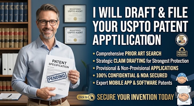 draft, research, and file your uspto patent application