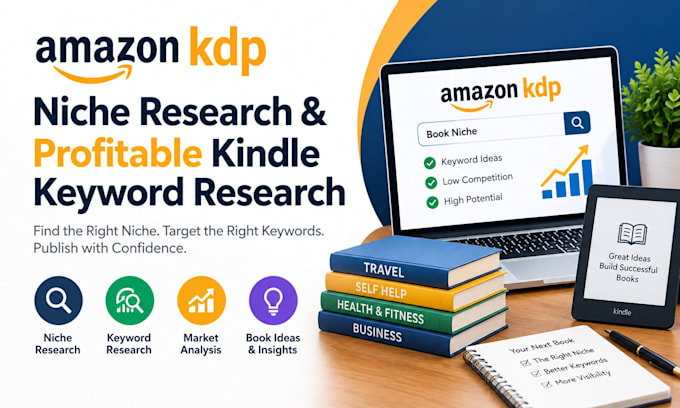 do amazon KDP niche research and profitable kindle keyword research