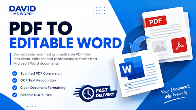convert scanned PDF to editable word document