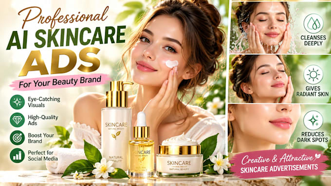 create ai skincare ads