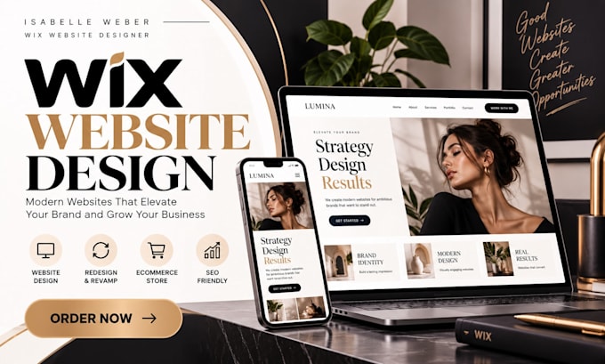 wix website design, wix website redesign and edit wix website
