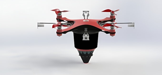 design custom drone light show or swarm drone cad models