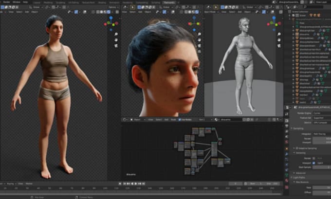 create realistic 3d vtuber avatar vrchat avatar with facetracking for streaming