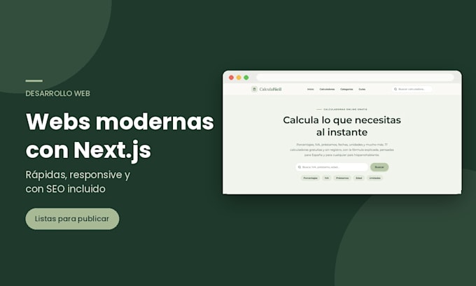 una web profesional con nextjs y SEO