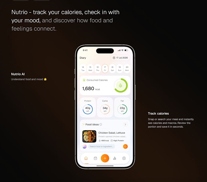 help you to develop diet nutrition planner app, bmi calculator app, jogging app